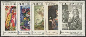 Czechoslovakia Stamps # 1435-39 MNH VF Scott Value $32.00