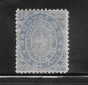 India Travancore #1 Used Single