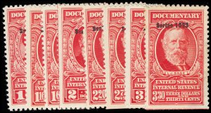 U.S. REV. DATED REDS R633-40  Mint (ID # 116986)