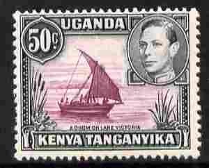 Kenya, Uganda & Tanganyika 1938-54 KG6 Dhow on Lake Victo...