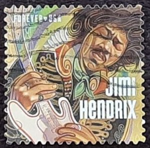 US Scott # 4880; used (49c) JimiHendrix from 2014; VF centering; off paper