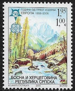 Bosnia, Serb #257 MNH Stamp - Europa Stamps 50th Anniversary
