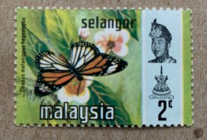 Selangor 1971 2c Butterflies, used. Scott 129, CV $1.75. SG 147