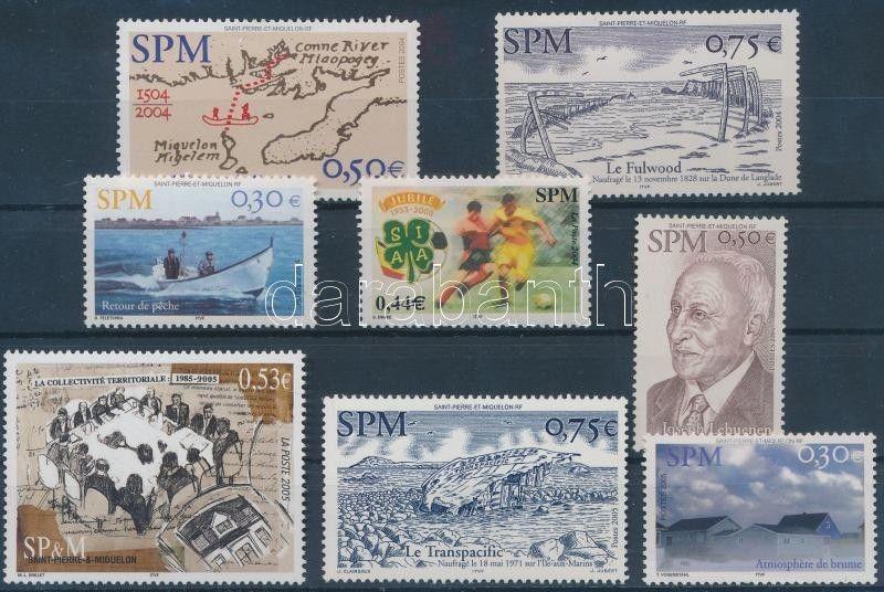 St. Pierre and Miquelon stamp 2004-2005 8 stamps MNH 2004 WS197739