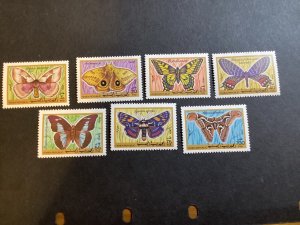 ICOLLECTZONE Yemen M: 15-21 Butterflies XF NH (1)