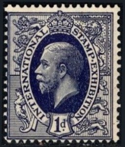 1912 Great Britain Poster Stamp King George V International Stamp Exhibition