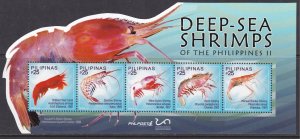 Philippines, Fauna, Sea Life, Deep Sea Shrimps MNH / 2019