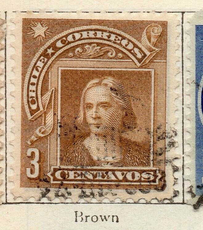 Chile 1905 Early Issue Fine Used 3c. NW-11423