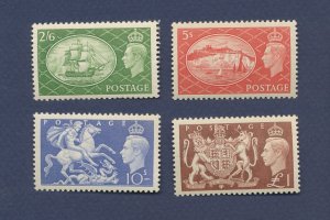 GREAT BRITAIN - Scott 286-289  - VF MNH - 1951