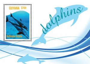 Guyana - 2012 - Dolphins - Souvenir Sheet - MNH