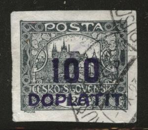 CZECHOSLOVAKIA Scott J17 Used 1918 Postage Due stamp