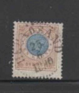 SWEDEN #69 1910 4c ARMS F-VF USED