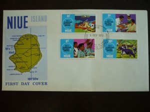 Stamps - Niue - Scott# 151-154 - First Day Cover