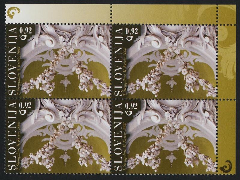 Slovenia 758 TR Block MNH Rococo Decorations, Gruber Palace