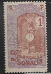 Somali Coast Scott 80 MH* Drummer stamp similar centering
