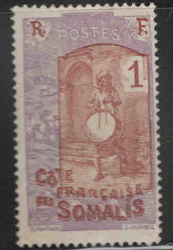 Somali Coast Scott 80 MH* Drummer stamp similar centering