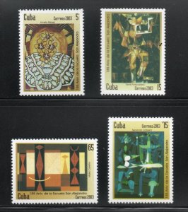 CUBA Sc# 4285-4288  SAN ALEJANDRO ARTS SCHOOL cpl set of 4  2003  MNH