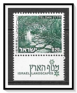 Israel #464A (v) Landscapes Issue Tab MNH