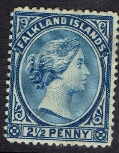 FALKLAND ISLANDS 1891 QV 2½D