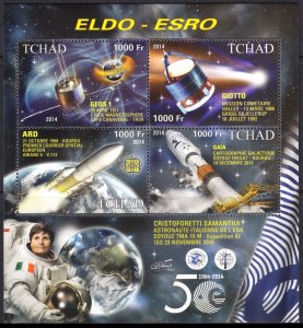 TCHAD CHAD 2014 SPACE ELDO ESRO CRISTOFORETTI ESPACE RAUMFAHRT [#1402]