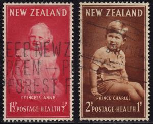 New Zealand - 1952 - Scott #B40-41 - complete set used