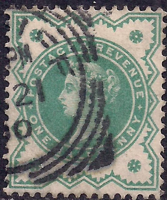 GB 1900 QV 1/2d Blue Green Colour Change SG 213 ( J1193 )