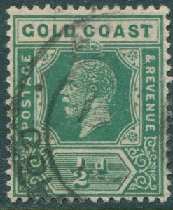 Gold Coast 1913 SG86 ½d green KGV FU