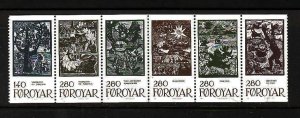 Faroe Is-Sc#120a- id7-unused NH booklet pane-Fairytale illustrations-1984-