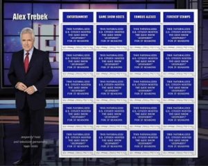 10 Alex Trebek Forever sheets MNH