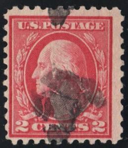 SC#463 2¢ George Washington Single (1916) Used