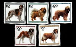 Germany # B792-B796 Mint Dogs!