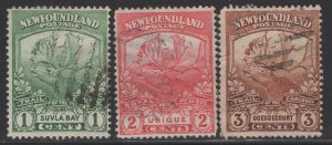 NEWFOUNDLAND 115-117 USED