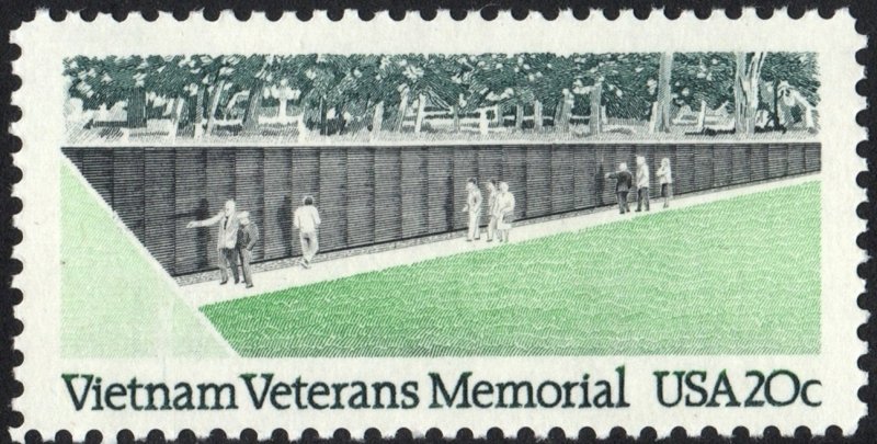 SC#2109 20¢ Vietnam Veterans Memorial Single (1984) MNH