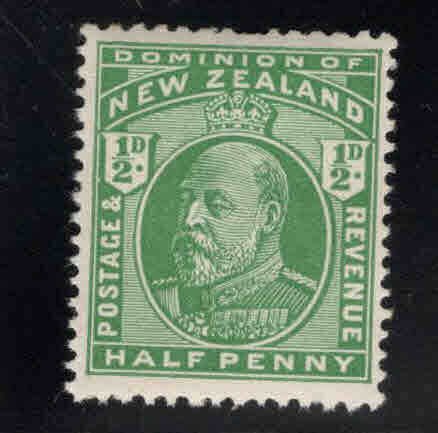 New Zealand Scott 130 KEVII MNH** stamp light toning in gum from