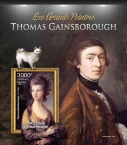 Central Africa - Art Thomas Gainsborough - Souvenir Sheet - 3H-407