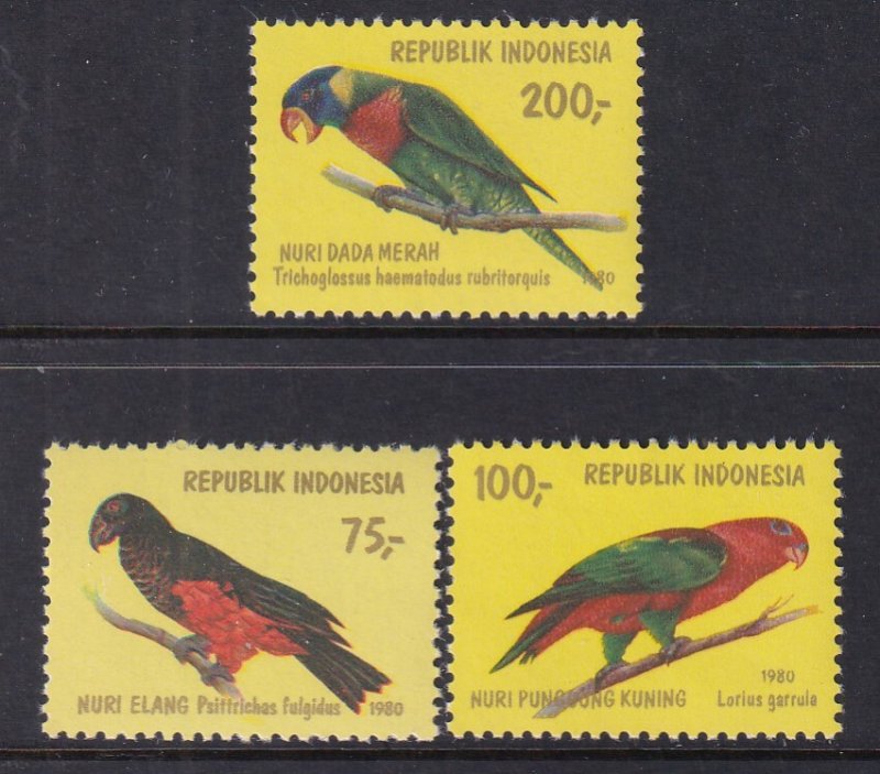 Indonesia 1104-1106 Birds MNH VF