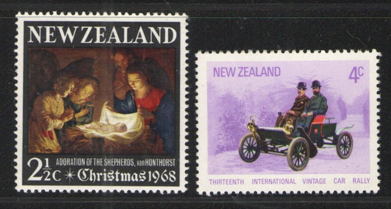 New Zealand 1968 & 72 Sc# 414 & 492 MNH VG/F