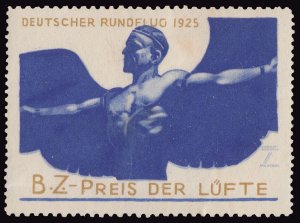 Germany - Flight Label Unused hinged.