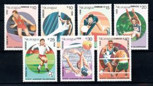 [92256] Nicaragua 1988 Olympic Games Seoul Gymnastics Basketball Football  MNH