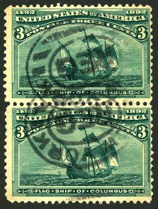 U.S. #232 USED PAIR