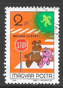 Hungary 2776: 2ft Dog and Cat at Crosswalk, CTO, F-VF