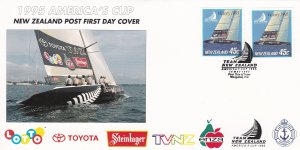 New Zealand # 1277, America's Cup Winners,  First Day Cover