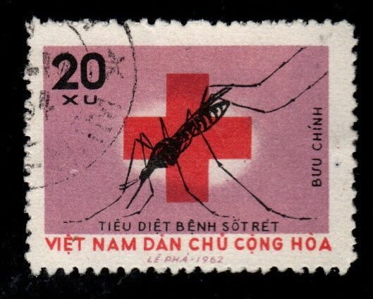 North Viet Nam Scott 216 Used stamp from Red Criss set