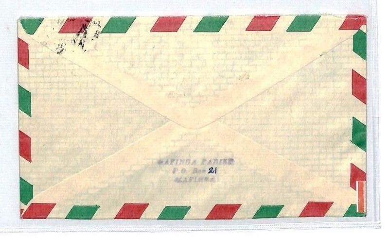 CM196 1988 *TANZANIA* Air Mail MIVA Missionary Cover 