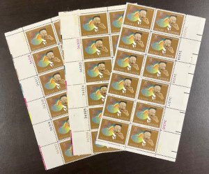 1486 Henry O Tanner, Painter MNH 8 c Lot of 3 Plate Blocks of 12  FV $2.88  1973