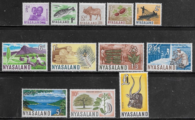 Nyasaland Protectorate Scott #'s 123 - 124 MH