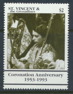 St Vincent & Grenadines Sc# 1537 MNH 40th Coronation Anniv see details