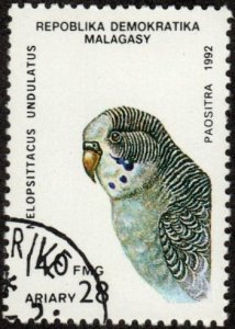 Malagasy Republic 1116 - Cto - 140fr Budgerigar (Budgie, Parakeet) (1993) +