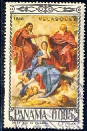 Religious Painting, Coronation of Mary, Panama SC#471 used