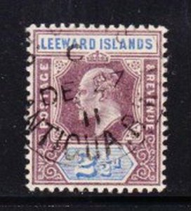 Album Treasures Leeward Islands Scott # 23  2 1/2p Edward VII VF Used CDS